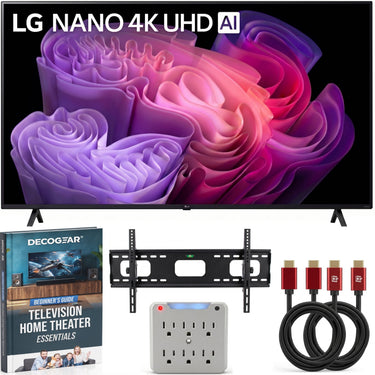 LG 65-Inch Nano 4K UHD AI NU70 Smart TV (2026) w/ Accessories Bundle