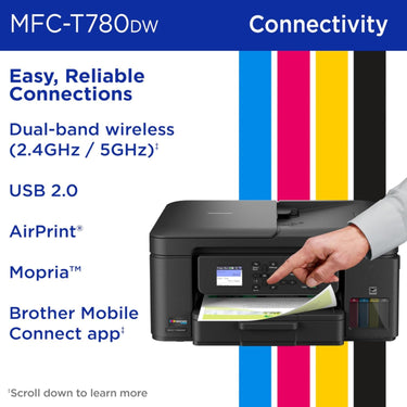 Brother INKvestment Tank 780 Wireless Color Inkjet All-in-One Printer (MFC-T780DW)