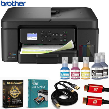 Brother INKvestment Wireless Color Inkjet Printer + 26 Month Protection Bundle
