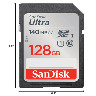Sandisk 128GB Ultra SDXC Memory Card Class 10/UHS-I, 140MB/S