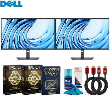 Dell Pro P 27" FHD LCD Monitor w/ USB Hub 2 Pack + 2x 26 Month Protection Bundle