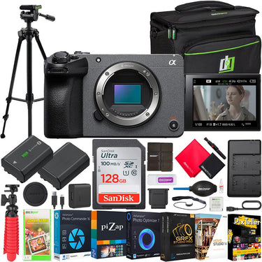 Sony Cinema Line FX30 Super 35 Interchangeable Lens Camera Body + Accessories Bundle