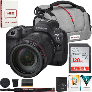 Canon EOS R5 Mark II Full Frame Mirrorless Camera+Lens Kit + Accessories Bundle
