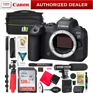 Canon EOS R6 Mark II Full Frame Mirrorless Camera Body with Accessories Kit Bundle
