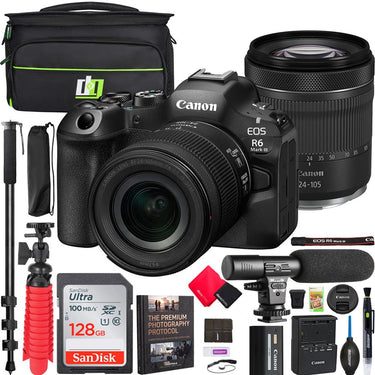Canon EOS R6 Mark III Mirrorless Camera with RF 24-105mm F4-7.1 IS STM Lens Kit Bundle
