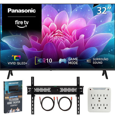 Panasonic 32" S65C Full HD 1080p 60Hz QLED+ Fire TV (2026) + Mount + Guide Bundle