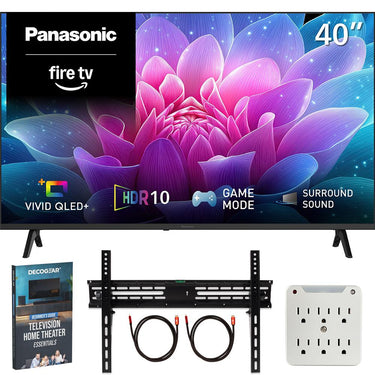 Panasonic 40" S65C Full HD 1080p 60Hz QLED+ Fire TV (2026) +Mount + Guide Bundle