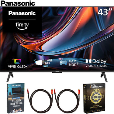 Panasonic 43" W80C 4K UHD 60Hz QLED+ Fire TV 2026 + 26 Month Protection Bundle