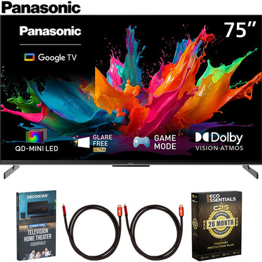 Panasonic 75" W85C 4K QD-Mini LED Google TV 2026 with 26 Month Protection Bundle