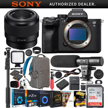Sony a7s III Mirrorless 4K Camera Body + FE 50mm F1.8 Lens Kit + Backpack Bundle