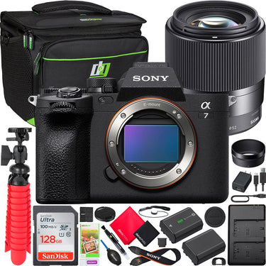 Sony a7 IV Mirrorless Full Frame Camera Body Kit + Sigma 30mm F1.4 DC DN Lens Bundle