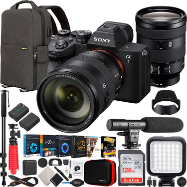 Sony a7 IV Full Frame Mirrorless Camera + 24-105mm F4 G OSS Lens Kit SEL24105G Bundle