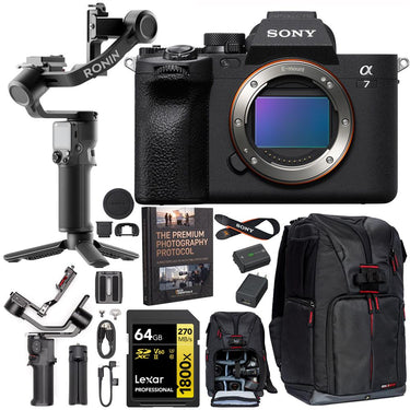 Sony a7 IV Mirrorless Full Frame Camera Body Kit + DJI RS 3 Mini Gimbal Bundle