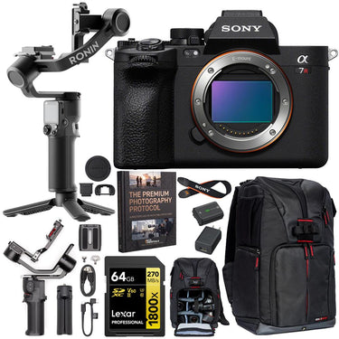 Sony a7R V Mirrorless Full Frame Camera Body Kit + DJI RS 3 Mini Gimbal Bundle