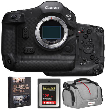 Canon EOS R1 Full-Frame Mirrorless Camera Body with Exclusive Bag + 128GB Card