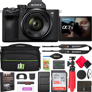 Sony a7 V Mirrorless Full Frame Camera + 28-70mm II Lens Kit + Pro Photography Bundle