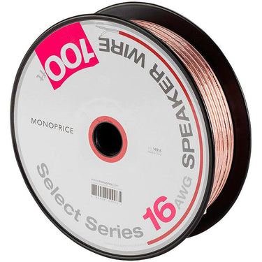 Monoprice 100 foot 16 AWG Gauge Heavy Duty Speaker Wire Cable