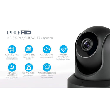 Amcrest IP2M-841 ProHD 1080P (1920TVL) 30FPS Wireless WiFi IP Camera - Black