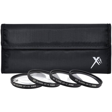 Xit Pro UV CPL FLD Lens Filter + Close-Up Macro Accessory Kit for 58mm Filter Size