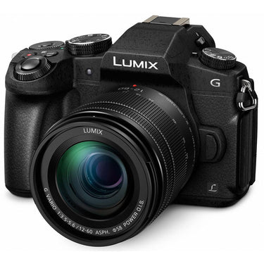 Panasonic LUMIX G85 4K Mirrorless Camera with 12-60mm Lens + 64GB Memory & Flash Bundle