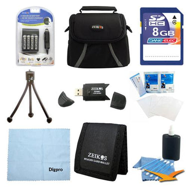 Special Fully Loaded 8GB Card & AA Battery Kit for Fujifilm S2950, S4200, S4500 & SX160