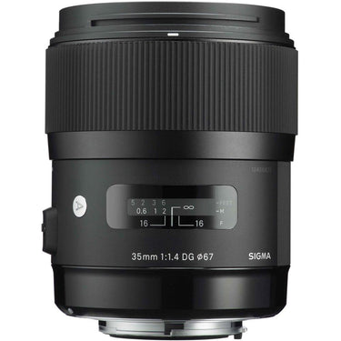 Sigma Art Wide-angle lens AF 35mm F1.4 HSM Lens for Nikon+64GB Ultimate Kit