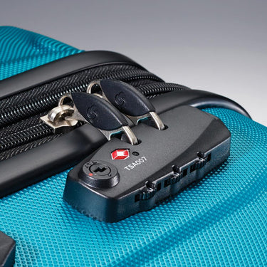 Samsonite Omni Hardside 20 Spinner Luggage - Caribbean Blue - Open Box