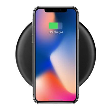 Deco Gear QI Wireless Fast-Charging Pad in Matte Black - 10W Output