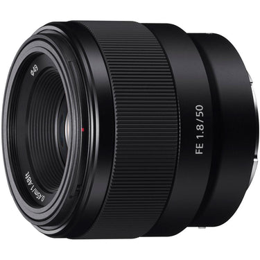 Sony FE 50mm F1.8 Full-frame Prime E-Mount Lens + 32GB Extreme SD Memory Card