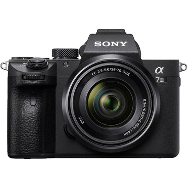 Sony a7III Full Frame Mirrorless ILC Camera w/ 28-70mm Lens Monopod 128GB Case Bundle
