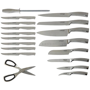 Cuisinart Normandy 19Pc. Stainless Steel Cutlery Block Set w/ Protective Gloves