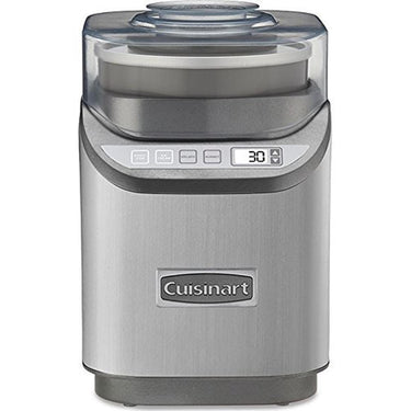 Cuisinart Electronic Ice Cream Maker (Chrome) w/ Cuisinart Stainless Steel Ice Cream Scoop