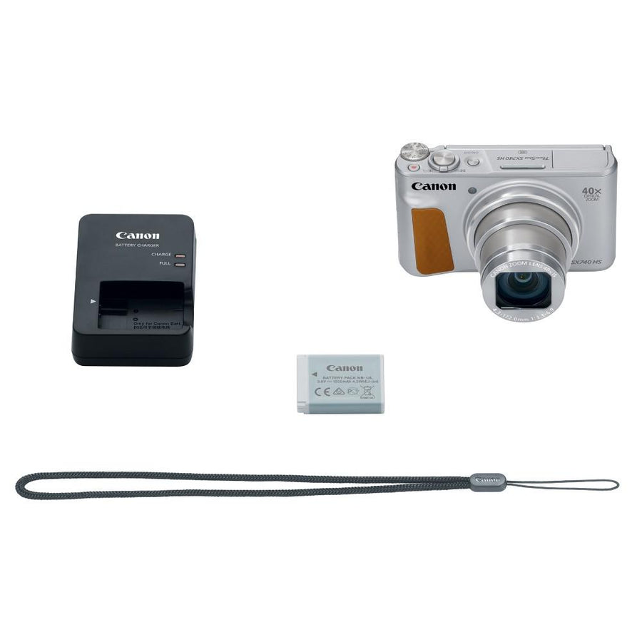 Canon PowerShot SX740 HS 20.3MP 40x Optical Zoom with 4K Video Recording (Silver)