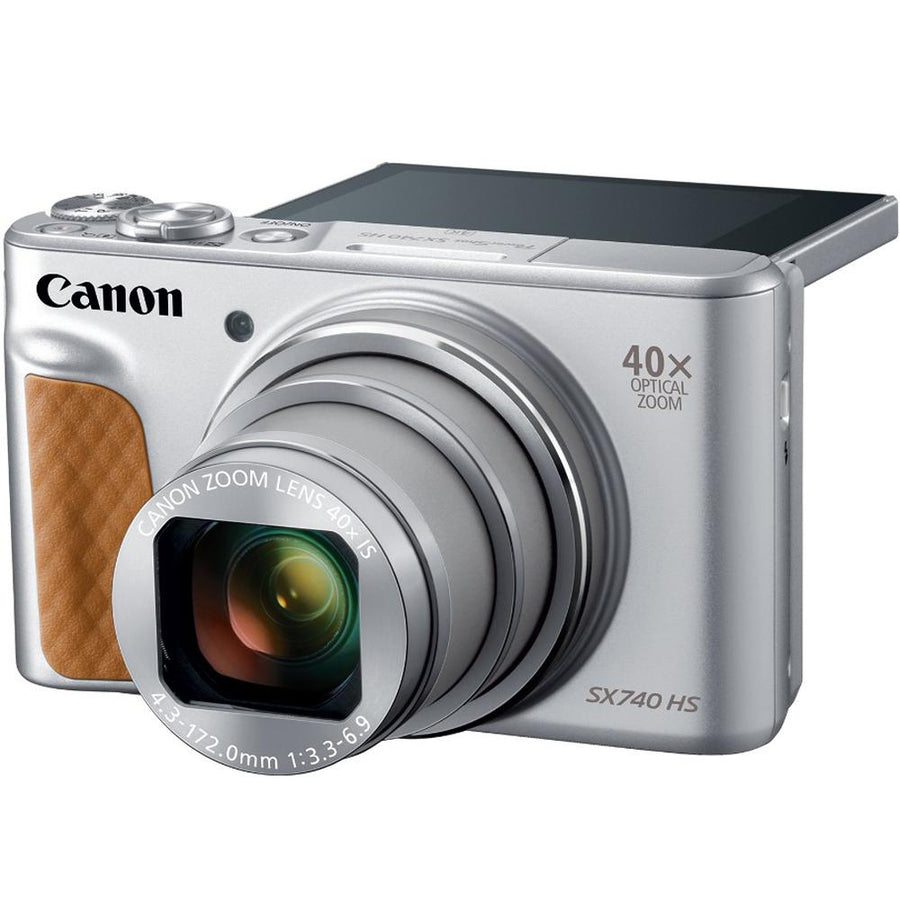 Canon PowerShot SX740 HS 20.3MP 40x Optical Zoom with 4K Video Recording (Silver)