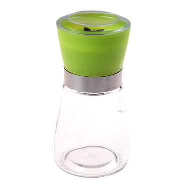 Deco Essentials Salt Mill, Spice Mill and Pepper Grinder, Stainless Steel with Glass Bottle