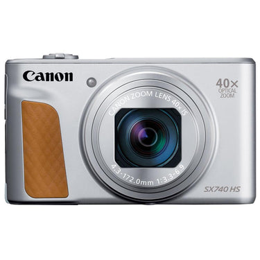 Canon PowerShot SX740 HS Digital Camera (Silver) + 32GB Deluxe Accessory Bundle