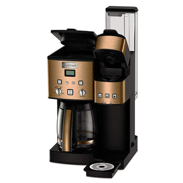 Cuisinart 12 Cup Coffeemaker and Single Serve Brewer Copper + Extended Warranty