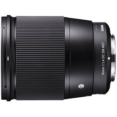Sigma 16mm f1.4 DC DN Contemporary Lens for Sony E-Mount 67mm Filter Backpack Bundle