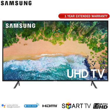 Samsung UN43NU7100 43" NU7100 Smart 4K UHD TV (2018) w/ Extended Warranty