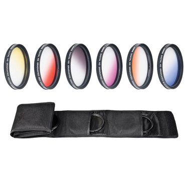 Deco Gear 77mm Graduated Color Multicoated 6 Piece Filter Set with Fold Up Pouch