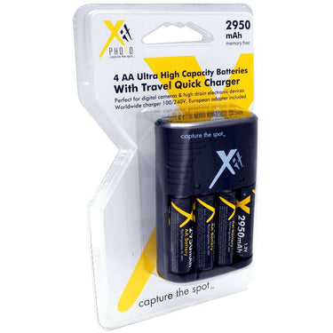 General Brand 4x Rechargeable AA Batteries w/ Charger