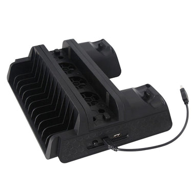 Deco Gear 3in1 PS4 Dual Controller Charging with Cooling Fans & Game Storage Slots