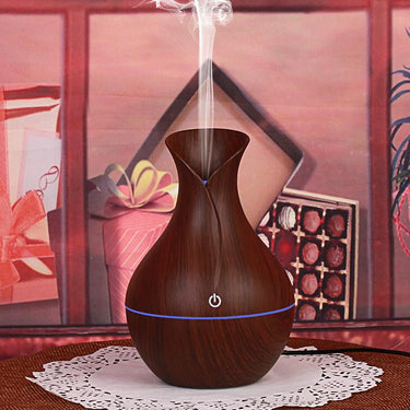 Diffuser Basics Ultrasonic Intelligent Aroma Humidifier Large Dark Wood