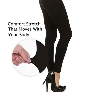 Be Free 6-Pack Fleece Lined Leggings (Assorted Colors)(1X/2X)