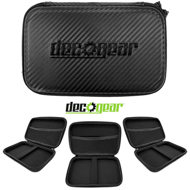Deco Gear 5" Hard EVA Case with Zipper for Tablets/GPS and Weighted GPS Dash Mount Bundle