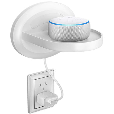Deco Gear Wall Mount Shelf Stand for Google Home, Smart Speaker & IP cam (White)(2 Pack)