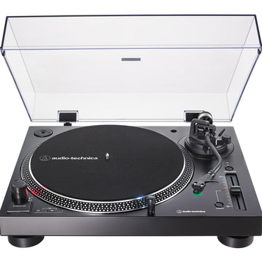 Audio-Technica Direct-Drive Turntable Analog & USB Black + Essentials Bundle