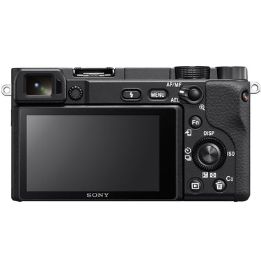 Sony a6400 4K Mirrorless Camera ILCE-6400/B + Deco Gear Pro Kit Flash & Case Bundle