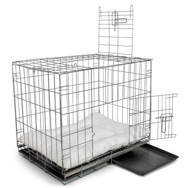 Deco Pet Folding Metal Dog/Cat/Pet Crate with Crate Cover Bundle