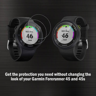 Deco Essentials Tempered Glass Screen Protector for Garmin Forerunner 45  - 2-Pack